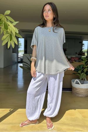 Made in Italy Perfect Tee Grey Marl 